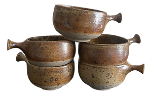 Vintage Stoneware Bowls by Charles Gaudry, 1970s, Set of 5
