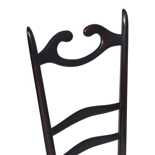 1950s Set of Mid-Century Italian Mahogany Chiavari Chairs, 1950s For Sale - Image 5 of 8
