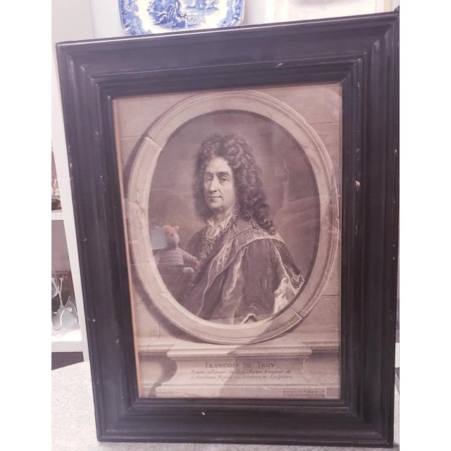 18th Century 18th Century Continental Portrait Engravings, Framed - Set of 4 For Sale - Image 5 of 6