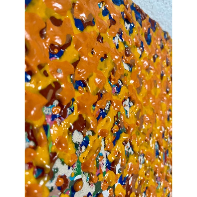 Joy Walker1978 Joy Walker Pattern & Decoration Color Field Abstract Op Art Painting, 1978 For Sale - Image 4 of 6