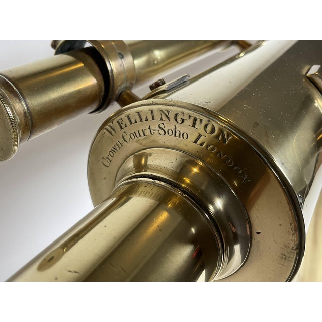 Brass Library Telescope by Wellington of London Circa 1800 For Sale - Image 12 of 12