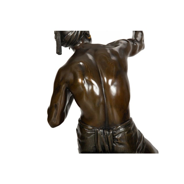 Rare British Bronze Sculpture “Snake Charmer” (1876) by Sir Thomas Brock For Sale - Image 12 of 12