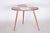 Beige Mid-Century Small Table in Beech and Umakart, Czech, 1950s For Sale - Image 8 of 8