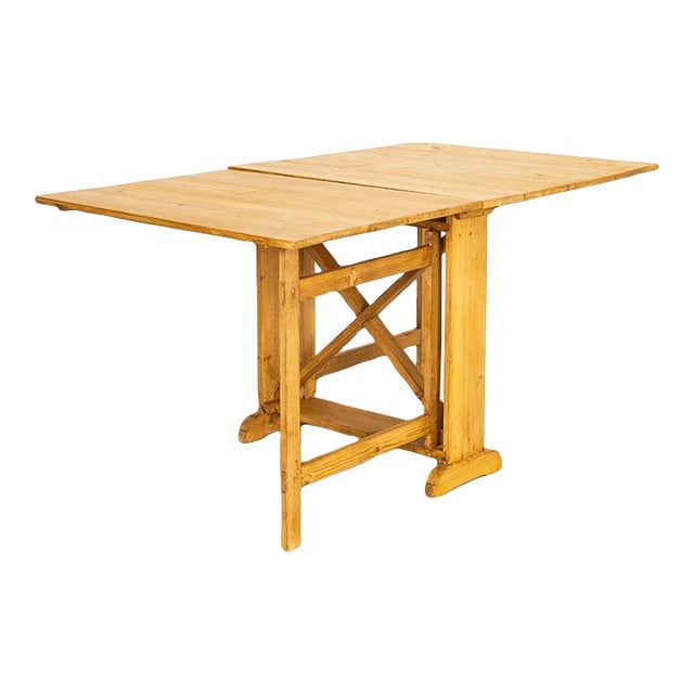 Antique Swedish Pine Gate Leg Drop Leaf Table Chairish