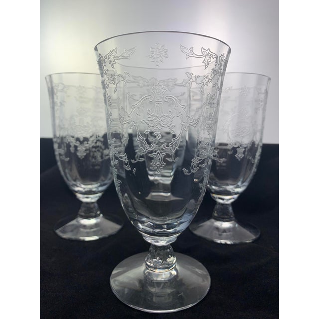 Vintage 1930s Fostoria Navarre Crystal Stemware Set of 4 Chairish