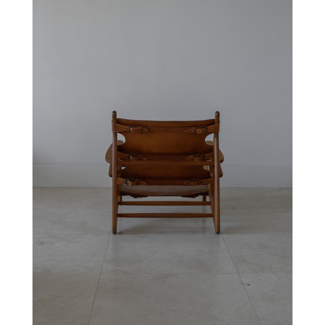 Wood 1950 Attributed to Borge Mogensen Hunting Chair for Frederica, Denmark For Sale - Image 7 of 13