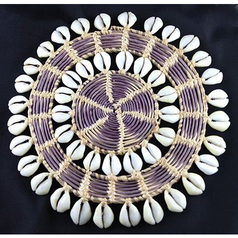 1970s Cowie Shell and Sea Grass Trivets- Set of 3 For Sale - Image 9 of 11