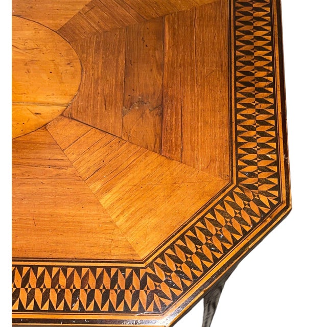 19th Century Italian Marquetry Occasional Table With Lift Top For Sale In Los Angeles - Image 6 of 9