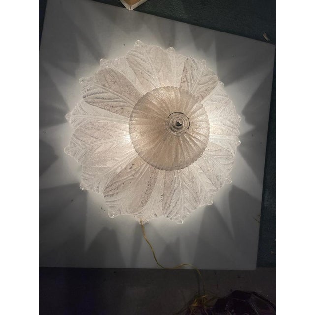 Venetian Murano Glass Flush Mounts, 1960s, Set of 2 For Sale - Image 6 of 17