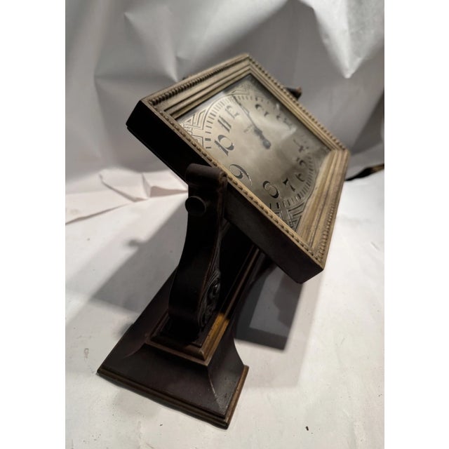 1920s Antique Waltham Art Deco Desk or Mantel Clock For Sale - Image 5 of 9