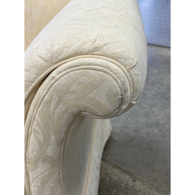 Robb and Stucky Upholstered Rolled Arm Loveseat / Sofa For Sale - Image 12 of 12