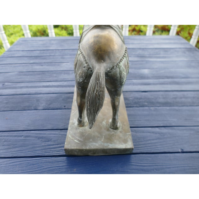 Early 20th Century Chinese Bronze Horse Sculpture For Sale - Image 16 of 18