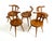 Mid-Century Wood Sprouted Low Back Chairs, 1950s, Set of 5 For Sale - Image 17 of 18