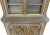 Gothic Monumental 19th Century Gothic Revival Carved Painted Gilded Wood Glass Door Two-Piece Hutch Buffet China Cabinet For Sale - Image 3 of 9