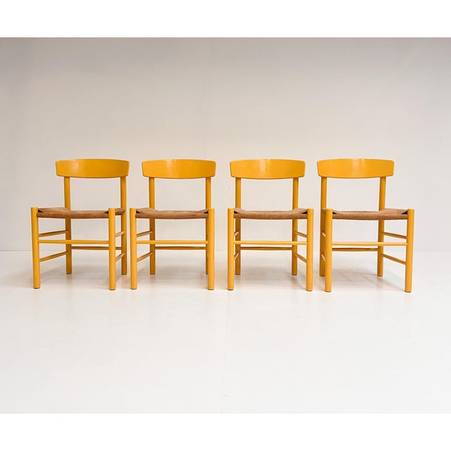Model J39 Chairs by Borge Mogensen for FDB Mobler, 1970s, Set of 4 For Sale - Image 16 of 16
