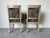 Wood Vintage Egyptian Revival–Style Carved Wood Arm Accent Chairs – A Pair For Sale - Image 7 of 12