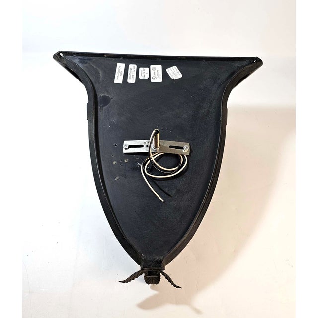 Vintage Fine Art Lamps Iron Wall Sconce - Mica Shade For Sale In Los Angeles - Image 6 of 8