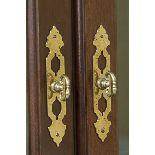 Ethan Allen Georgian Court Cherry Secretary Desk W Bookcase Top Chairish