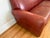 Art Deco Vintage Ralph Lauren Style Distressed Art Deco Leather Sofa For Sale - Image 3 of 17