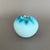 Vintage Aqua and White Ruffled Satin Glass Vase 4” For Sale In Tampa - Image 6 of 8