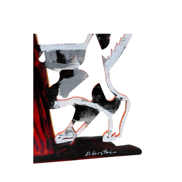 David Gerstein, Huge Pop Art Sculpture Painting Bright Vibrant Colors Israeli Dudu Gerstein For Sale - Image 16 of 18