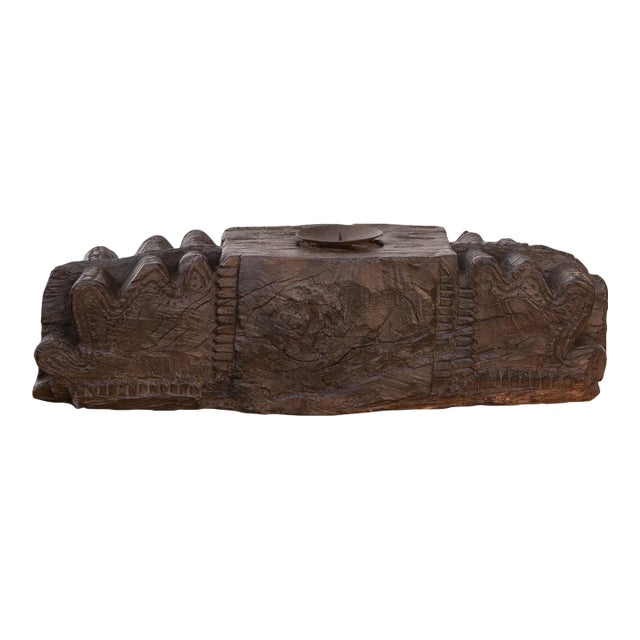 19th Century Haveli Architectural Candle Stand For Sale