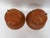 Medium Terra Cotta Style Tole Footed Bowls a Pair For Sale - Image 6 of 7