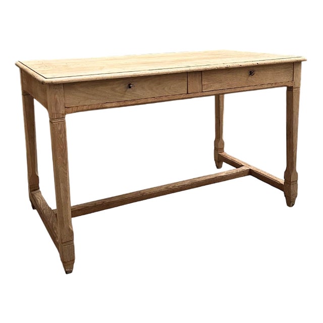 Oak Desk with Drawers, France For Sale