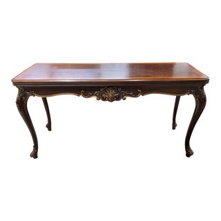 Early 20th Century Leonardo Furniture Company "Liv-Dine" Flip Top Rosewood Table For Sale