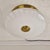 An exceptional, large-scale 1970s Italian flush mount ceiling light, boasting an impressive diameter of 47 cm. This...