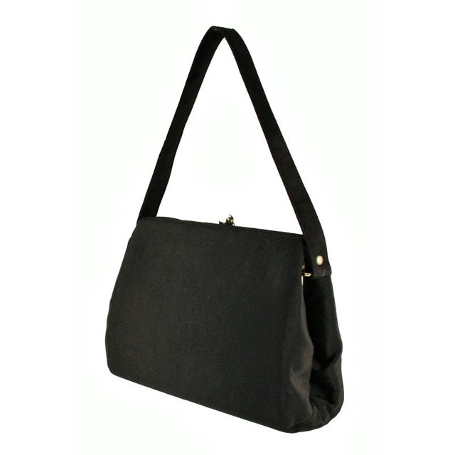 Vintage Harry Levine Black Acetate Purse For Sale - Image 4 of 10