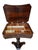 Charming 19th century mahogany sewing table with multiple interior compartments (a couple of the lids missing), turned...