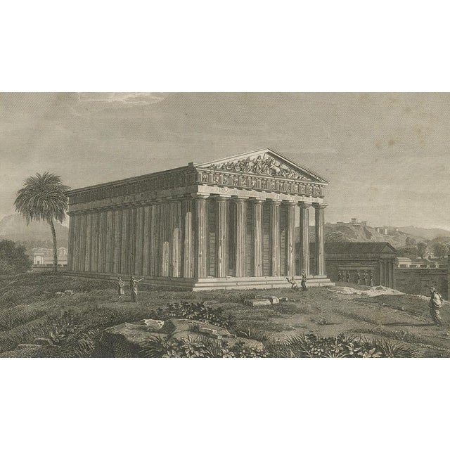 Tardieu, Set of Two Ancient Greek Temple Views, Parthenon and Theseion, 1825, Engraving For Sale - Image 10 of 13