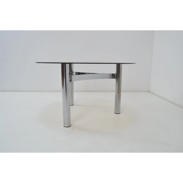 Chrome Coffee or Side Table, Czechoslovakia, 1980s For Sale - Image 6 of 10