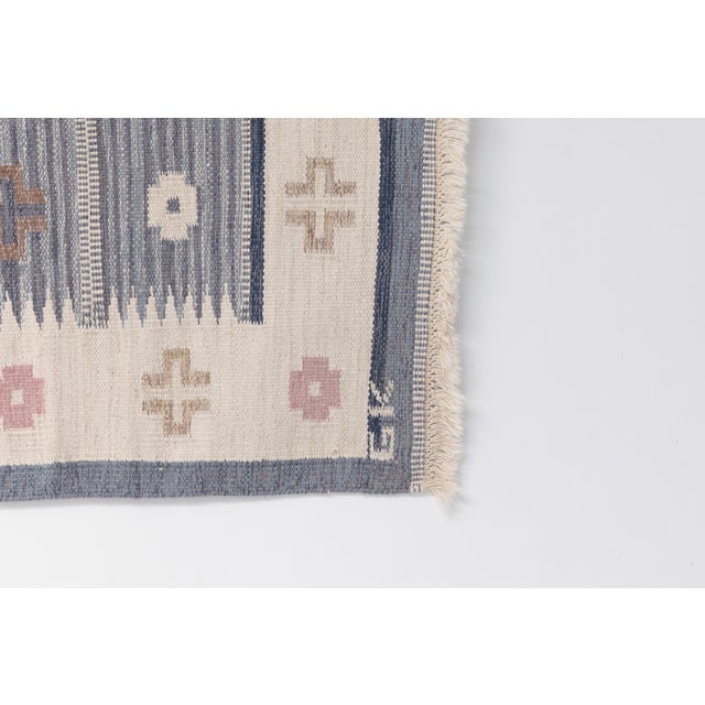 Mid-Century Modern Mid-Century Swedish Kilim from GK, 1960s For Sale - Image 3 of 8