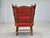 Scandinavian Armchair in Red Wool and Beech, 1960s For Sale - Image 11 of 18
