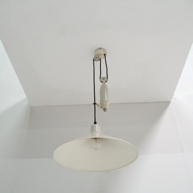 1960s Grey Metal Counterweight Pendant, Italy, 1960s For Sale - Image 5 of 9