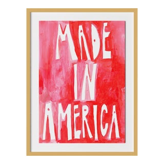 Made In America by Virginia Chamlee in Gold Frame, Medium Art Print For Sale