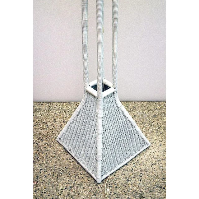 Mid-Century Italian Rattan Floor Lamp, 1950s For Sale - Image 4 of 9