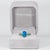 Modern Boulder Opal Cabochon Ring With Tsavorite Garnet Accents: Solid 14k Gold, Size 6.75 For Sale - Image 3 of 9