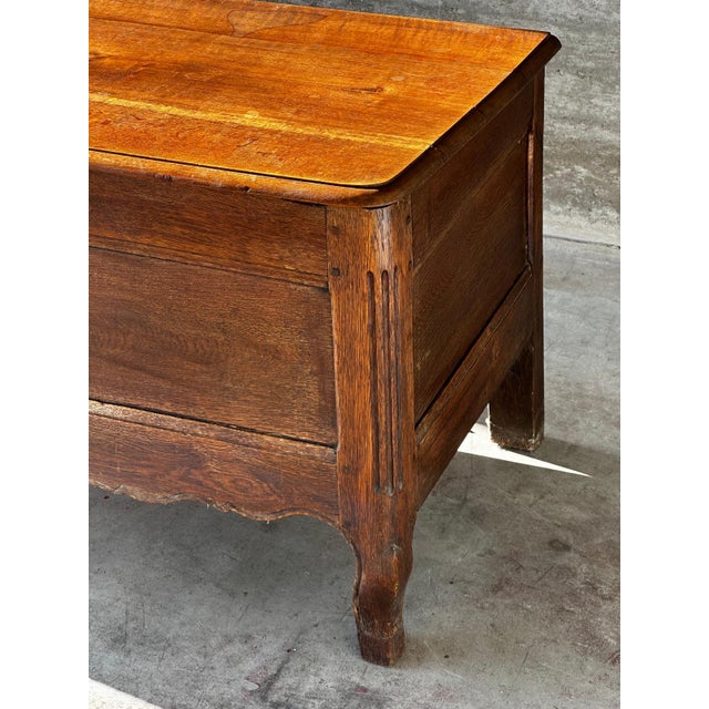 French Provincial Chest in Carved and Pegged Oak, 18th Century For Sale - Image 9 of 18