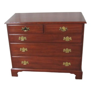 1980s Henkel Harris Cherry Dresser Designer Bachelors Chest For Sale