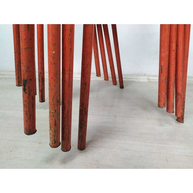 Iron Garden Chairs from Tolix, 1950s, Set of 4 For Sale - Image 17 of 18