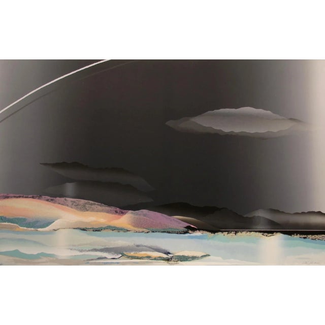 Impressionist Elba Alvarez "Winter" Hand Signed and Numbered Textured Serigraph For Sale - Image 3 of 7