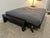 Contemporary Ebonized Walnut & Gray Upholstered Futon Sofa and Bed For Sale In Los Angeles - Image 6 of 12