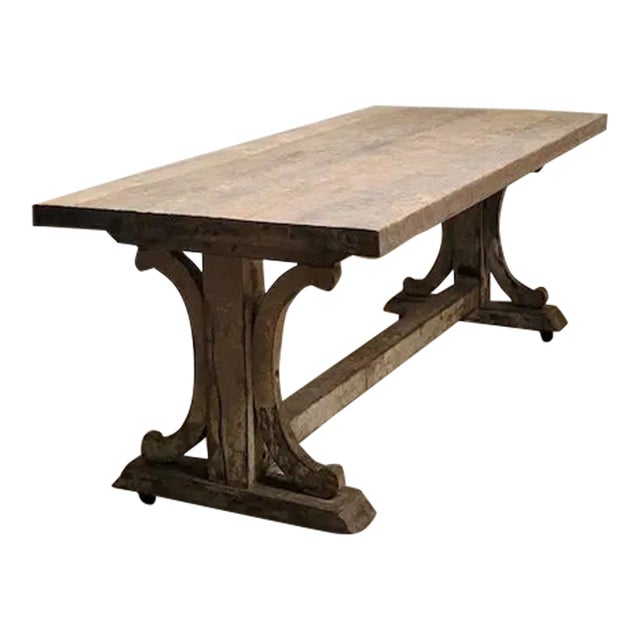 19th Century French Atelier Table For Sale