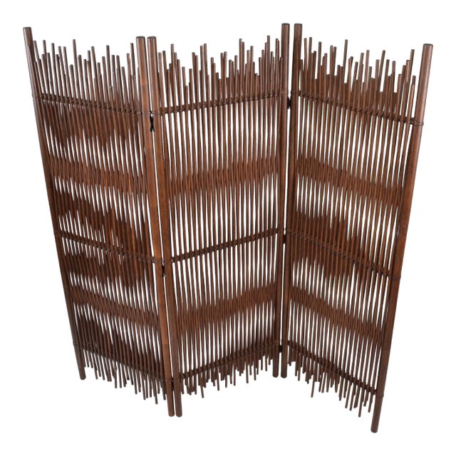 Mid Century Modern Tall Solid Bamboo Wood Room Divider Screen Partition Italy Chairish Buy products such as manor park mid century solid wood nightstand, caramel at walmart and save.