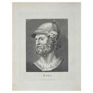 Thomas Holloway, Portrait of Mars, Original Etching, 1810 For Sale