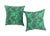Mid-Century Modern Vintage Malachite Green Down Filled Pillows - A Pair For Sale - Image 3 of 5