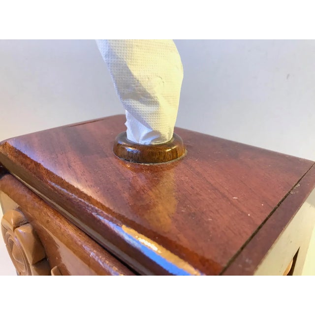 1970s Vintage Folk Art Hand Towel Box in Mixed Woods, 1970s For Sale - Image 5 of 10